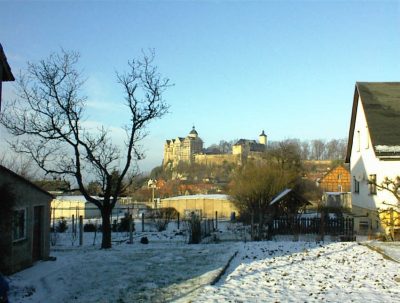 Winterlicher Blick auf die Burg